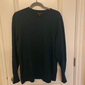 Universal Standard cashmere crewneck sweater, size S (14-16), forest green, EUC